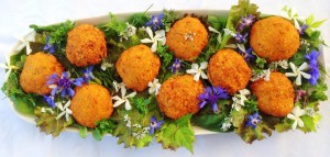 polpette con i fiori