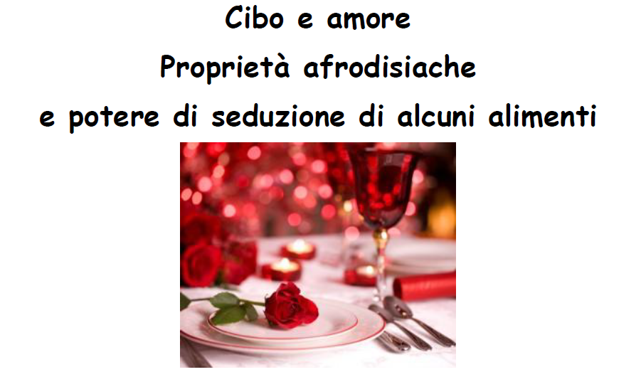 Immagine cibo e amore